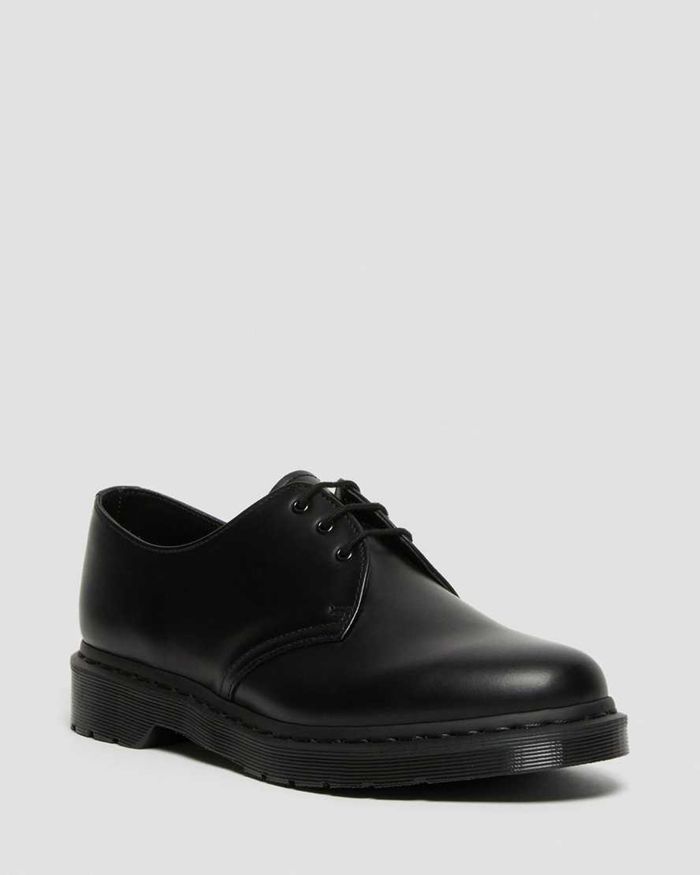 Dr Martens Mens 1461 Mono Smooth Leather Oxfords Black - 69402IZLU